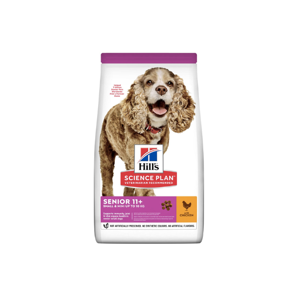 Hill's Science plan Small &amp; Mini Hundefoder m. kylling senior 1,5 kg.